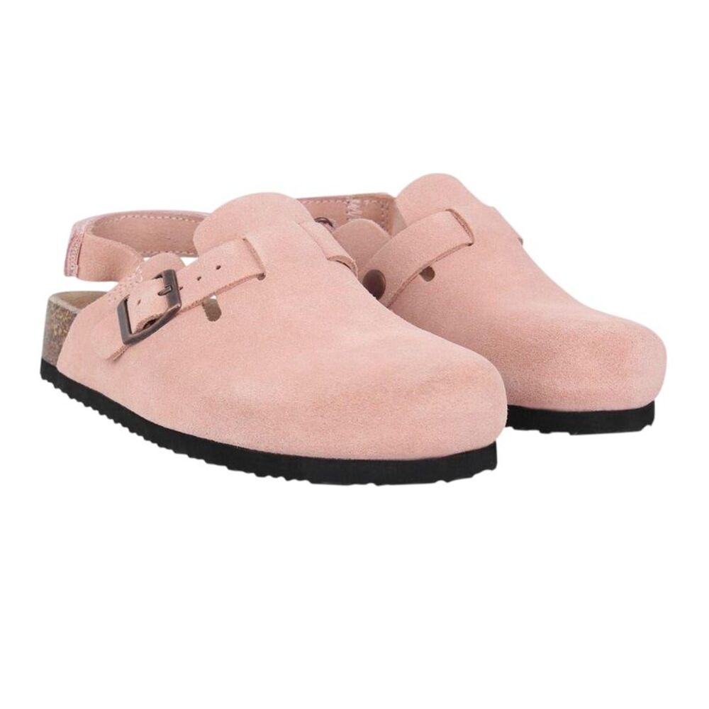 Jack Wills Childrens/Kids Leather Mule Sandals / Blush Pink